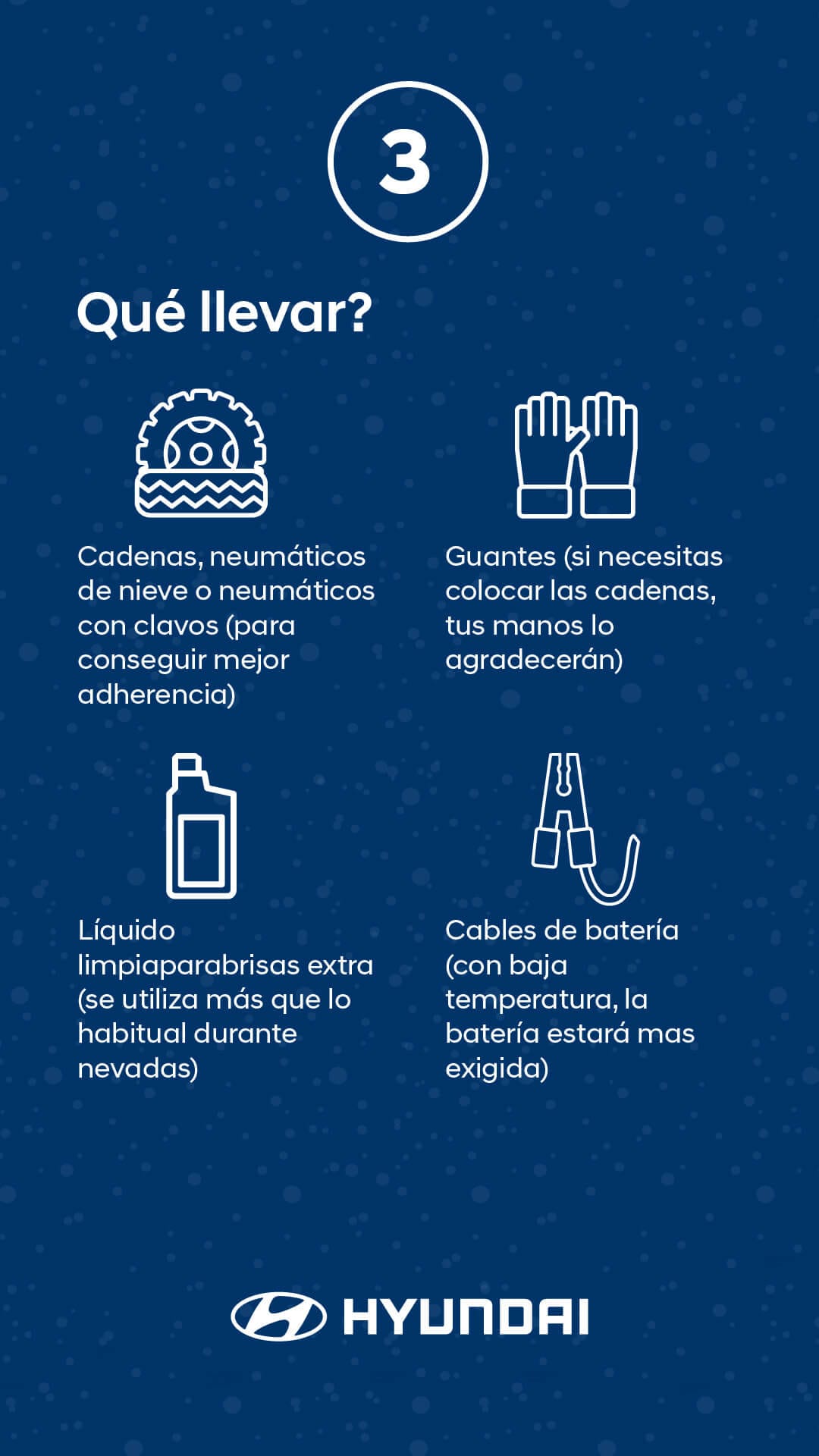 Consejos para la nieve hyundai